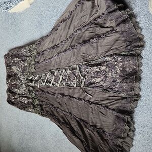Pretty Angel witchy boho goth skirt new